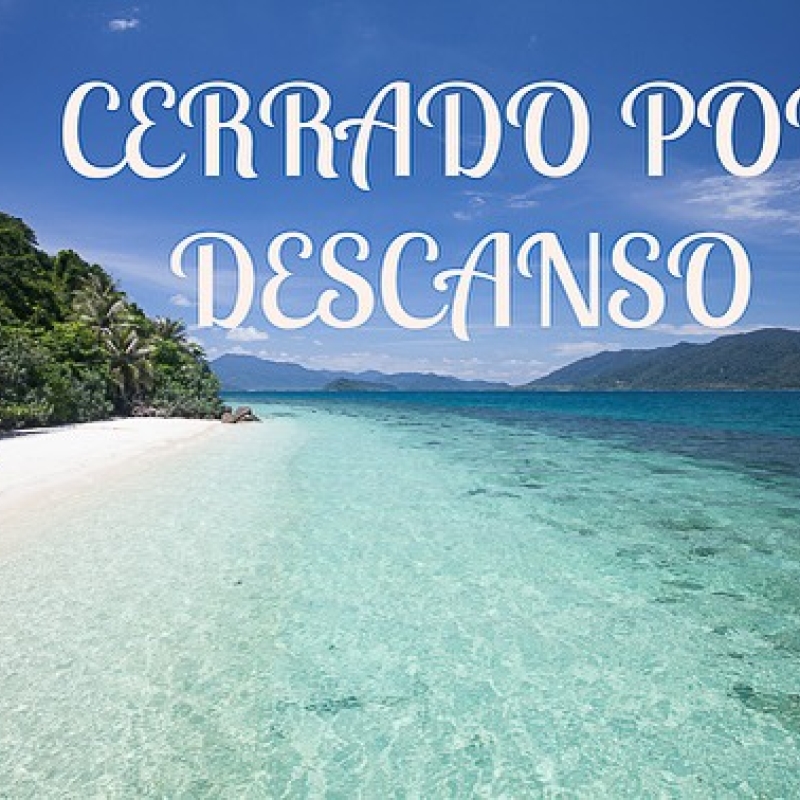 Cerrado por descanso Nos tomamos un respiro para cargar las pilas Respirar nuevo 